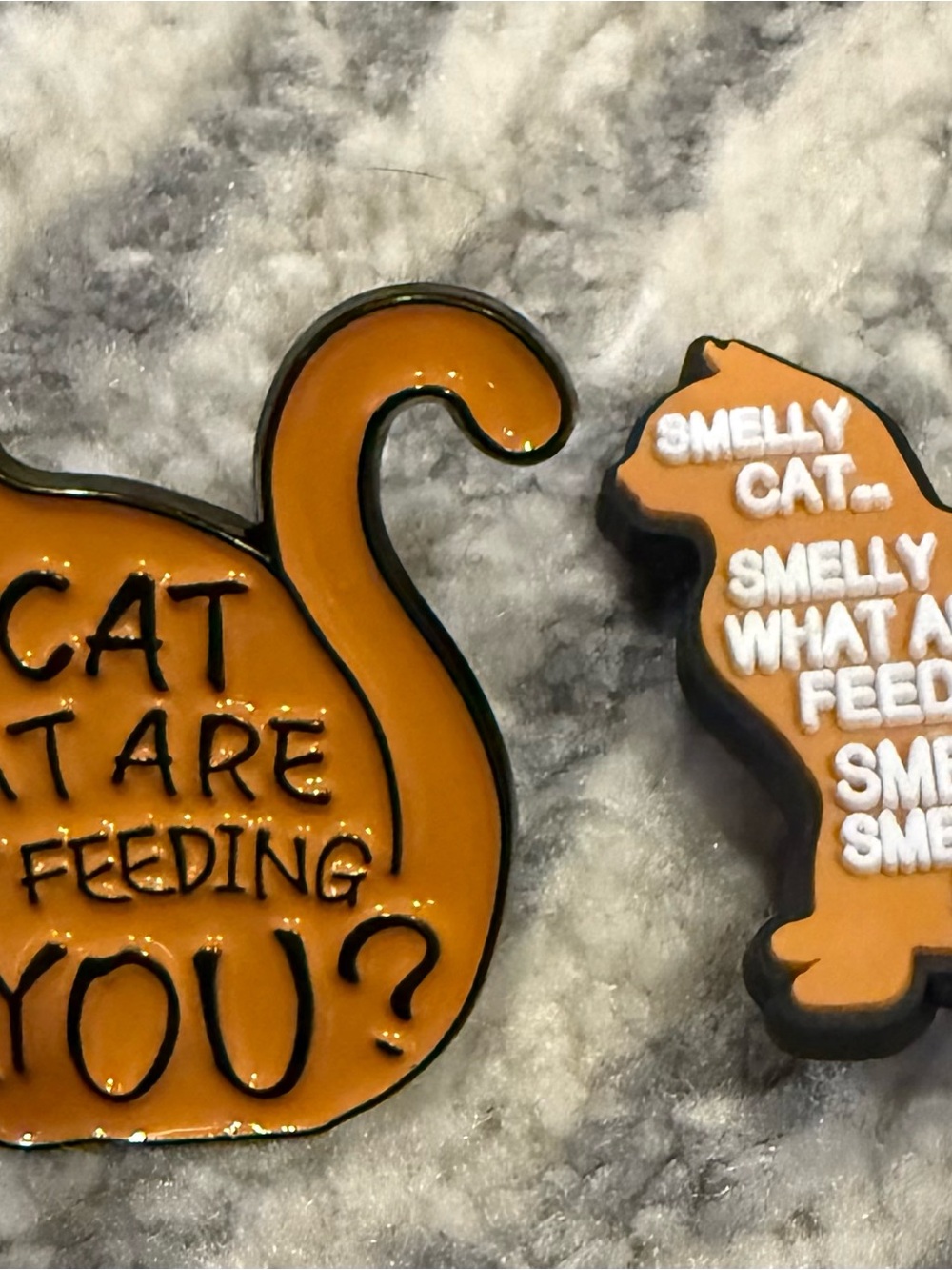 Smelly Cat Pin & Croc Charm